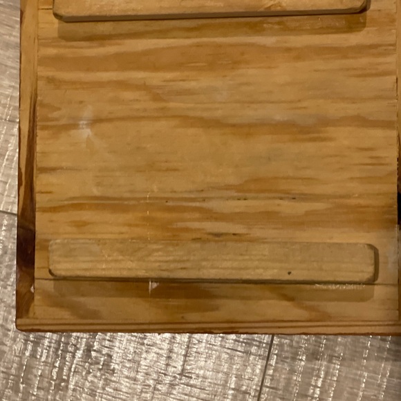 SOLD! Mid Century Modern Mosaic Tile Trivet WOOD Frame - Picture 4 of 8